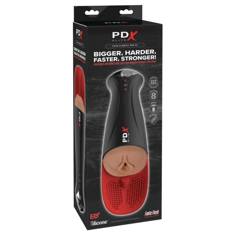 Pdx elite - fap-o-matic pro xl automatic vibrating stroker brown 34.9 cm