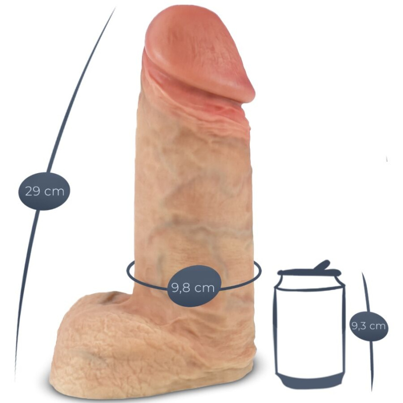 Silexd - model 1 xtreme premium silicone realistic penis 28 cm 5