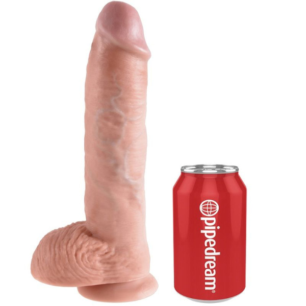 King cock - 10 dildo flesh with balls 26.5 cm