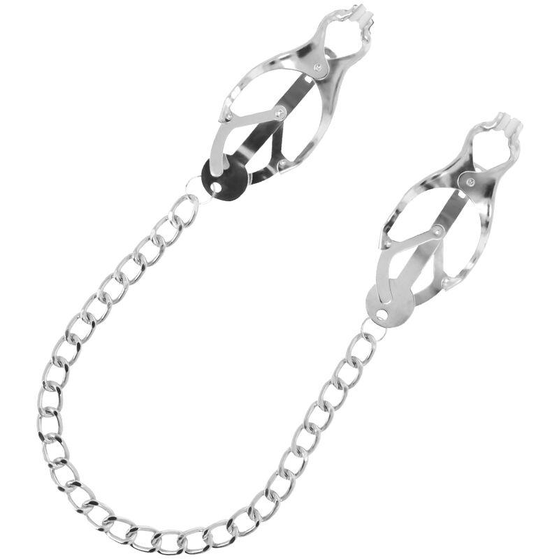 Darkness Nipple Clamps  With Chain - Svorky Na Bradavky 1