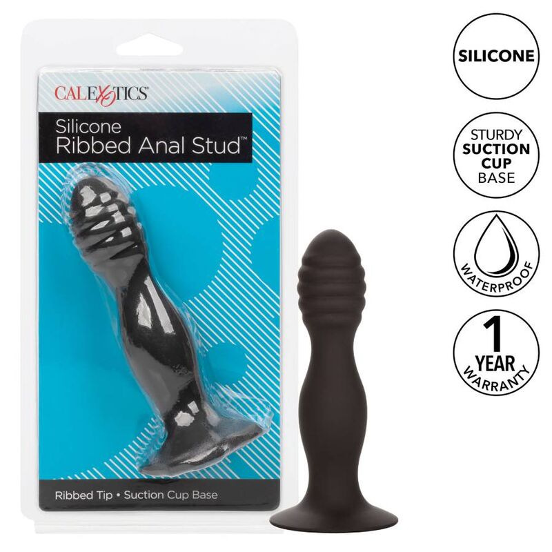 Calexotics - ribbed anal stud 1