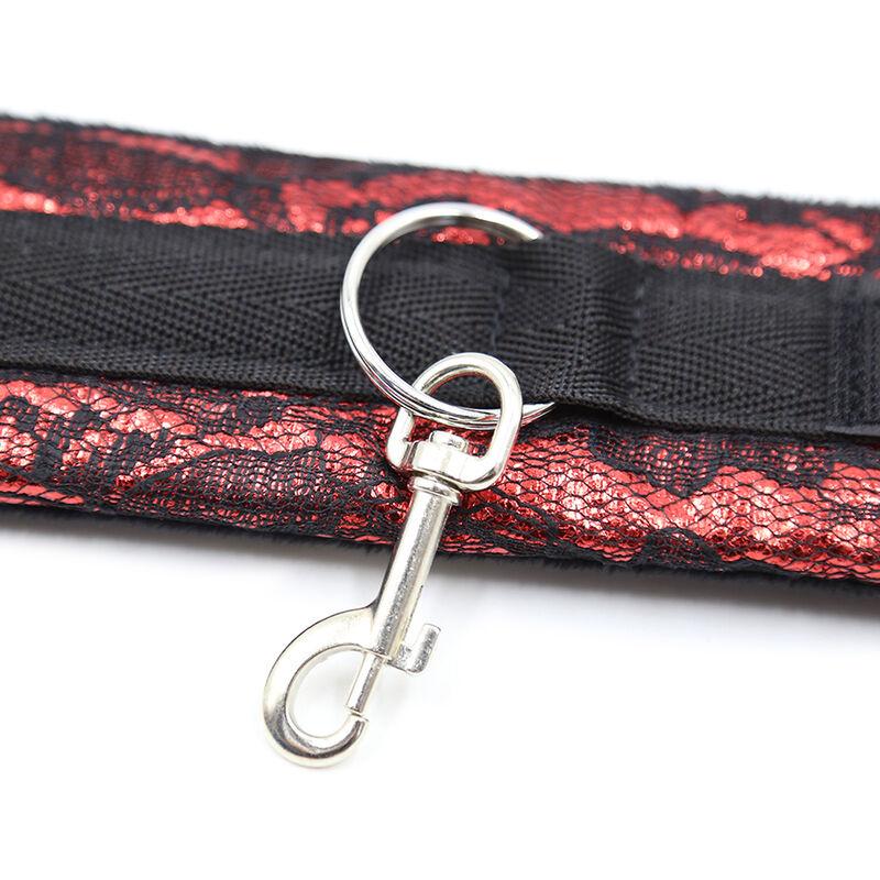 Ohmama Fetish Short Velvet Lace Wrist Restraints Nylon 3