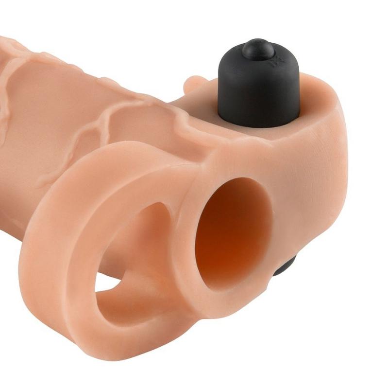 Vibrating Real Feel 1 Extension - Návlek Na Penis 2