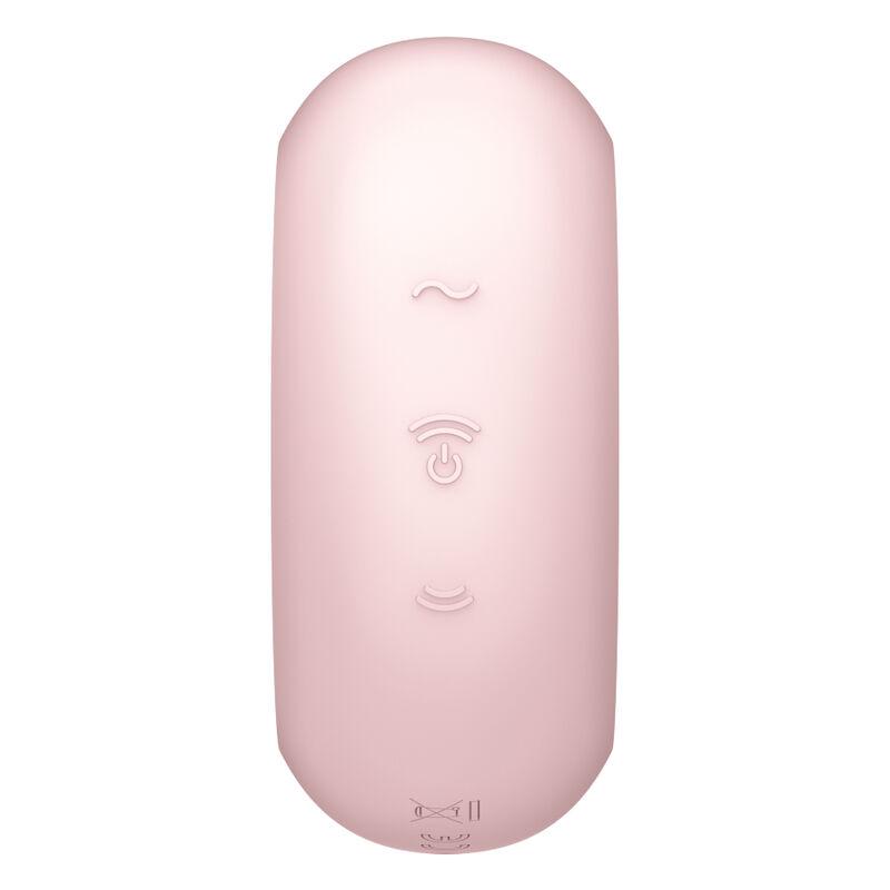 Satisfyer Pro To Go 3 Air Pulse Stimulator & Vibrator - Pink - Stimulátor Klitorisu 3