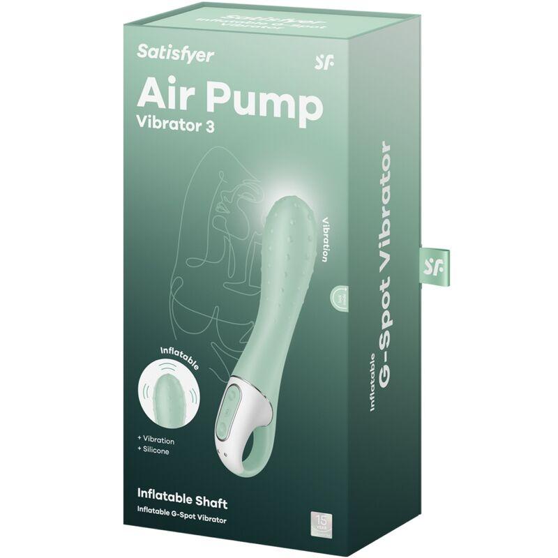 Satisfyer - air pump vibrator 3 inflatable g point mint 5