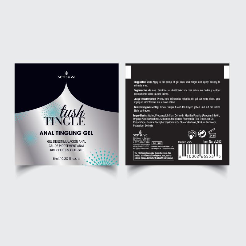 SENSUVA - Tush Tingle Anal Stimulation Gel Single-Use Packet 6 ml 2