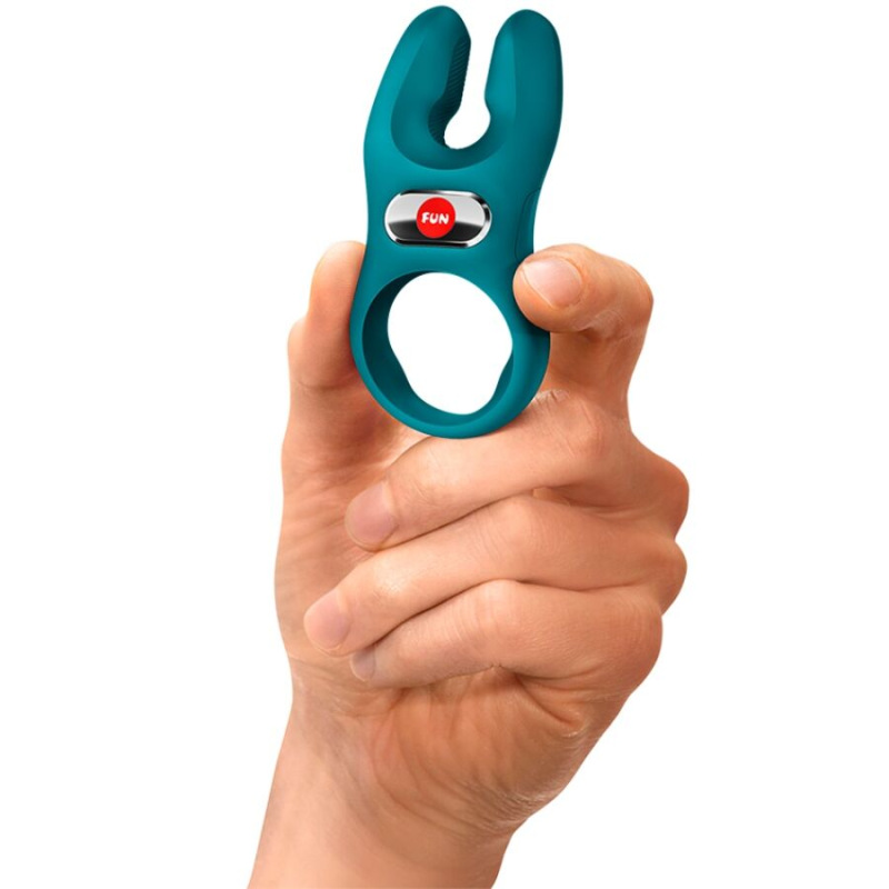 Fun factory - nos pro vibrating cock ring bottle green 5