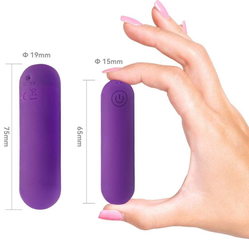 Armony - splash haha vibrator bullet silicone 10 vibrations 75 x 19 cm purple 3