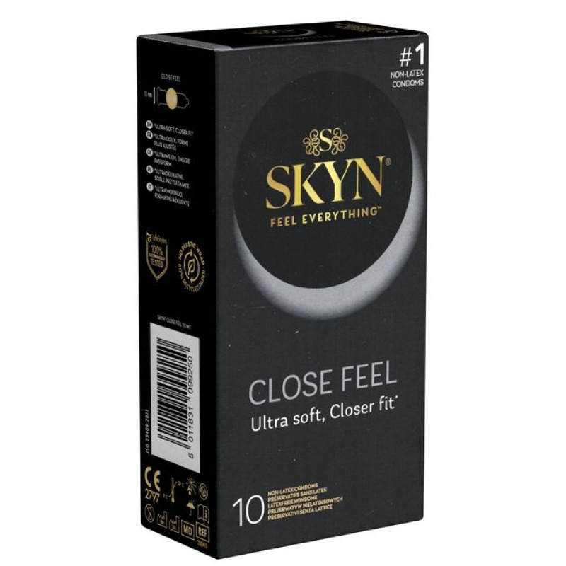 Skyn close feel - priliehavé kondómy bez latexu 10 ks