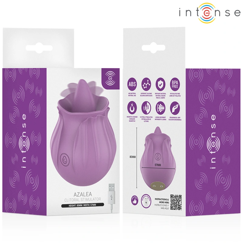 Intense - azalea flower clit stimulating 10 vibrations purple 5