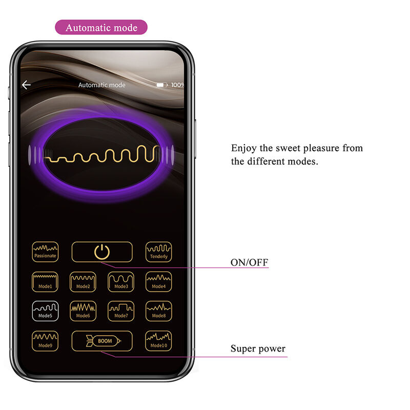 Pretty love - klay thrusting egg vibrator app control purple 15