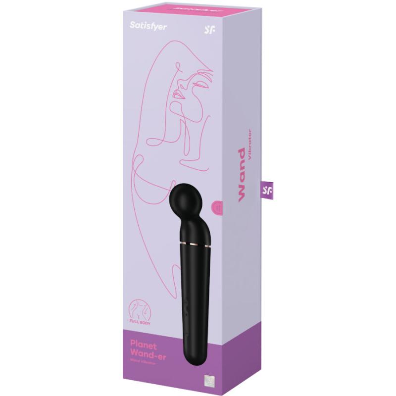 Satisfyer - Planet Wand-Er Black - Masážna hlavica 5