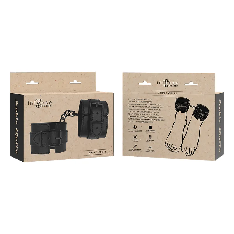 Intense Fetish - Vegan Leather Ankle Cuffs 5