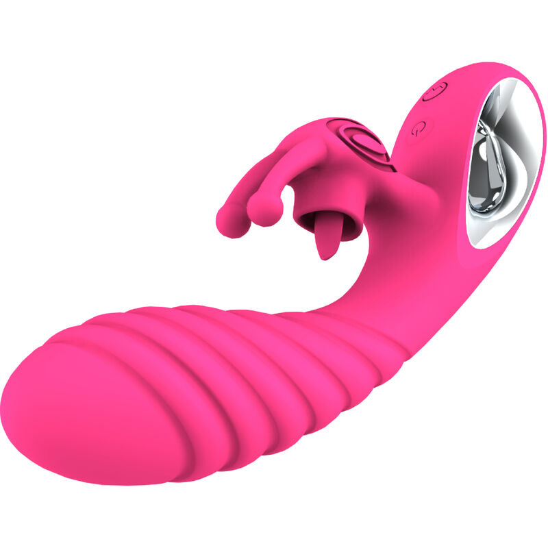 Armony - vicky rabbit vibrator with fuchsia pull ring tongue