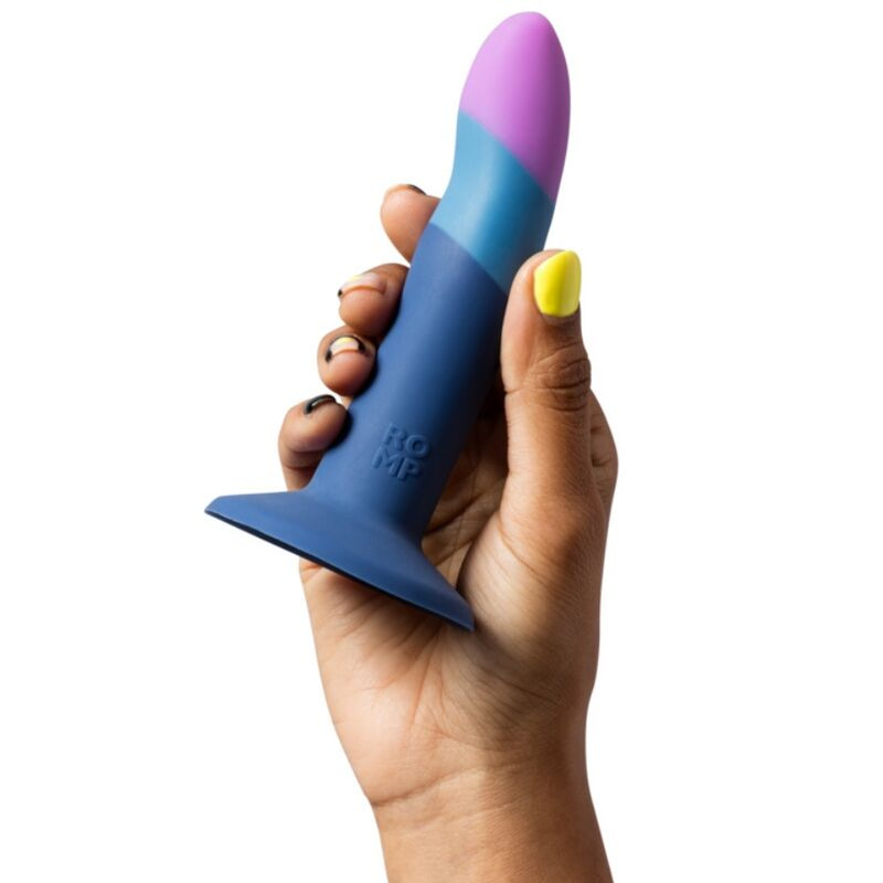 Romp - piccolo silicone dildo with tricolor suction cup 14 cm 2