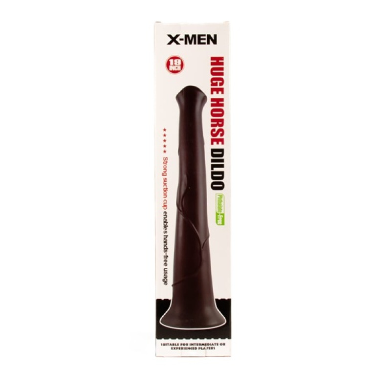 X-MEN Huge Horse Dildo 19 inch Black 1