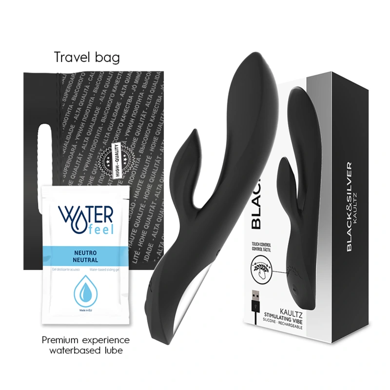 Black&silver - kaultz touch control vibrator