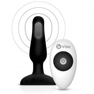 B-Vibe  Novice Remote Control Plug Black