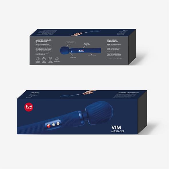 Fun Factory - Vim Weighted Rumble Wand Midnight Blue 16