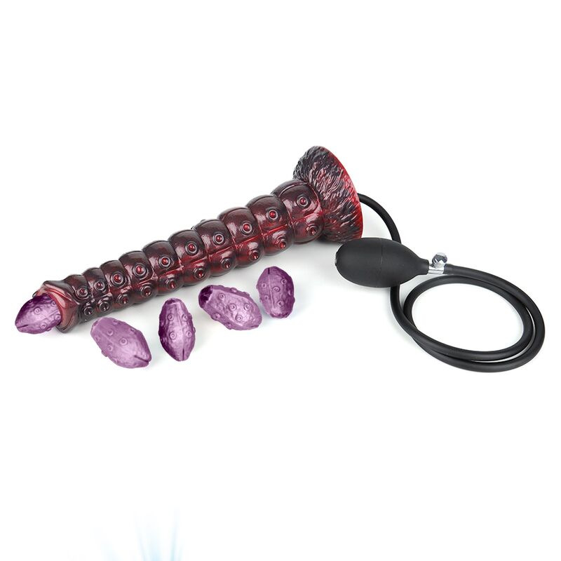 Power monsters - voidclaw brute bicolor inflatable fantasy silicone dildo 29 cm Ø 5.7 cm 4