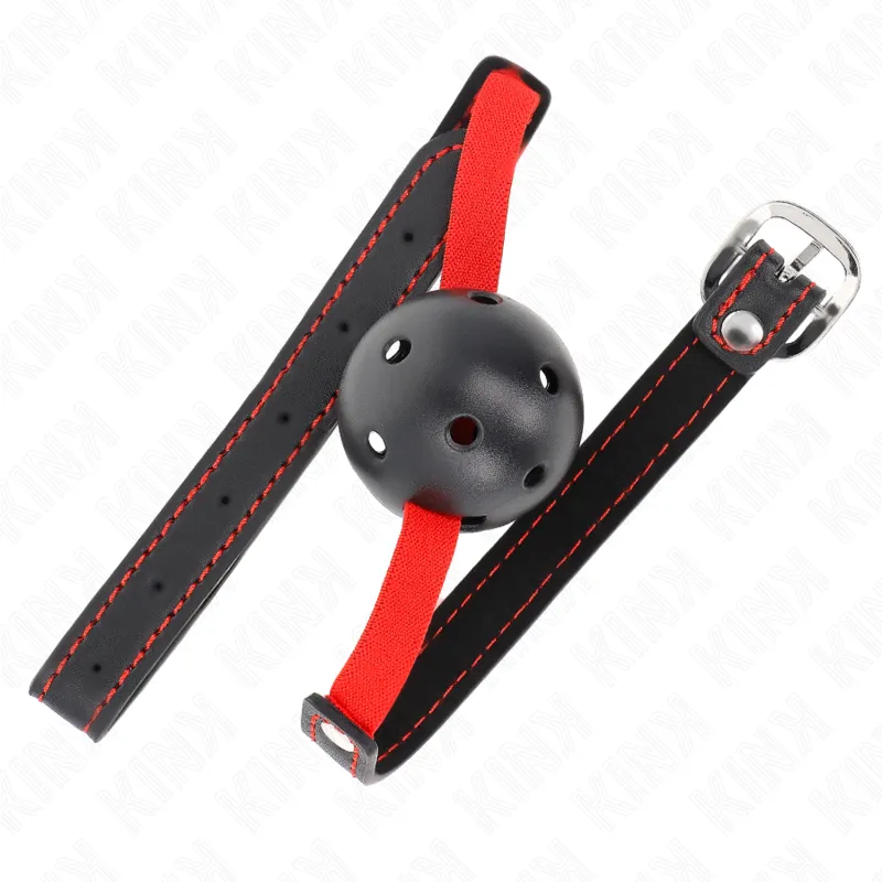 Kink - Hollow Hard Mouth 4.5 Cm Gag With Elastic Belt 56 X 1.5 Cm 1