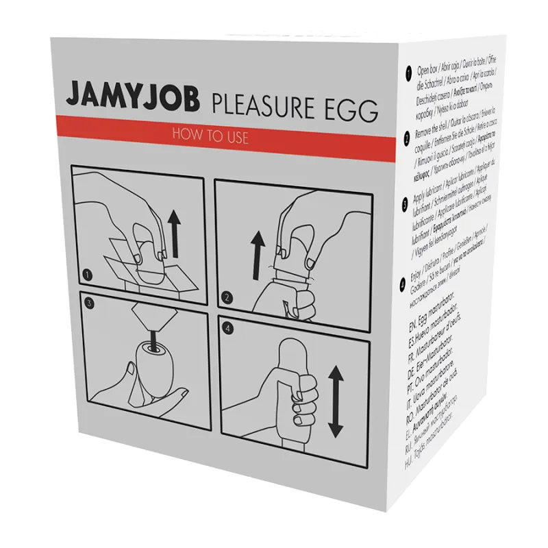 Jamyjob Egg Masturbator White Edition Discrett
