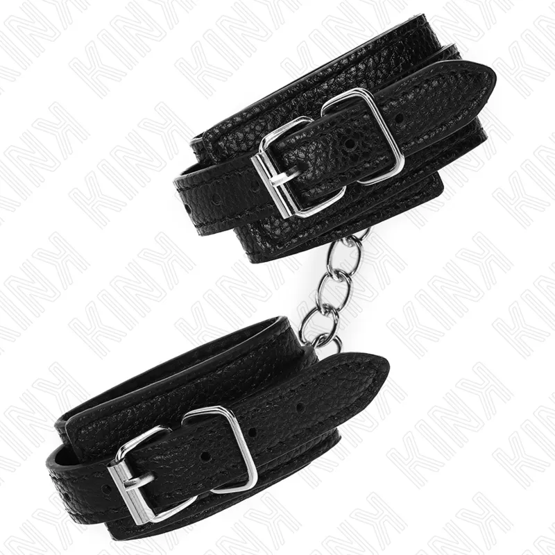 Kink - Snake Pattern Wrist Restraints Black Adjustable 20-28 Cm X 5.4 Cm 2