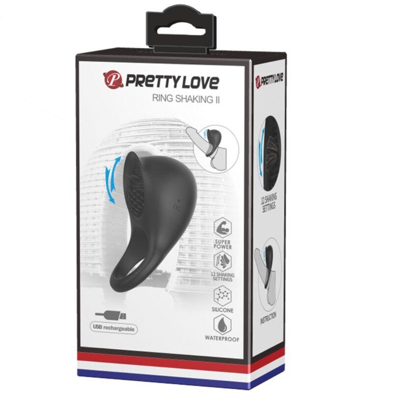Pretty Love - Vibrating Penis Ring With Black Tongue 8