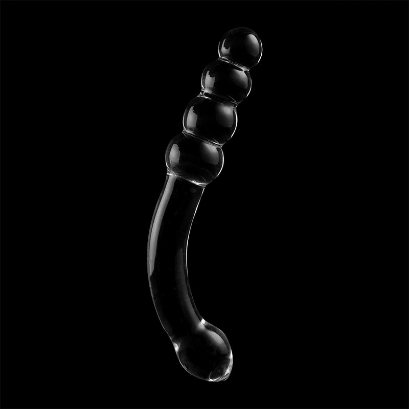 Nebula series by ibiza - model 14 dildo borosilicate glass clear 18.5 cm -o- 3 cm 6