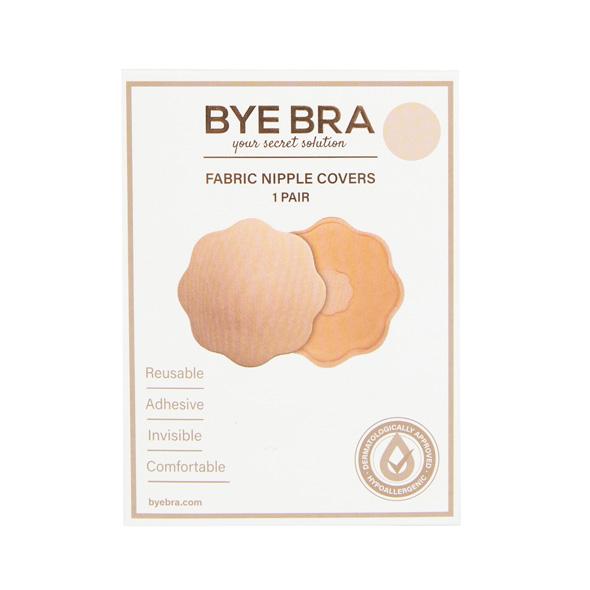 Bye Bra - Fabric Nipple Covers 1 Pair Beige