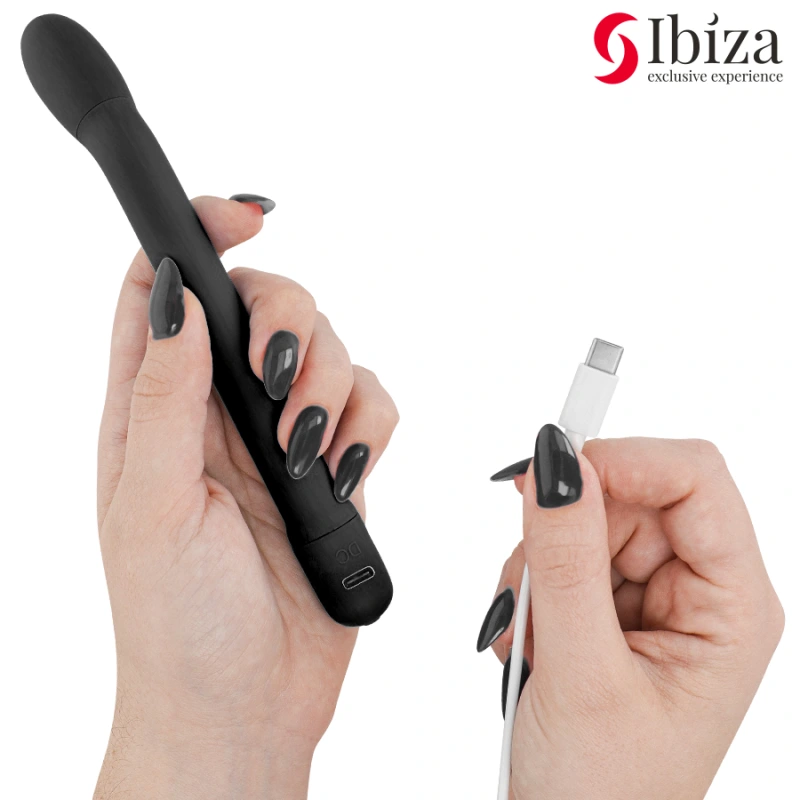 Ibiza - black g-spot vibrator with vibration 1