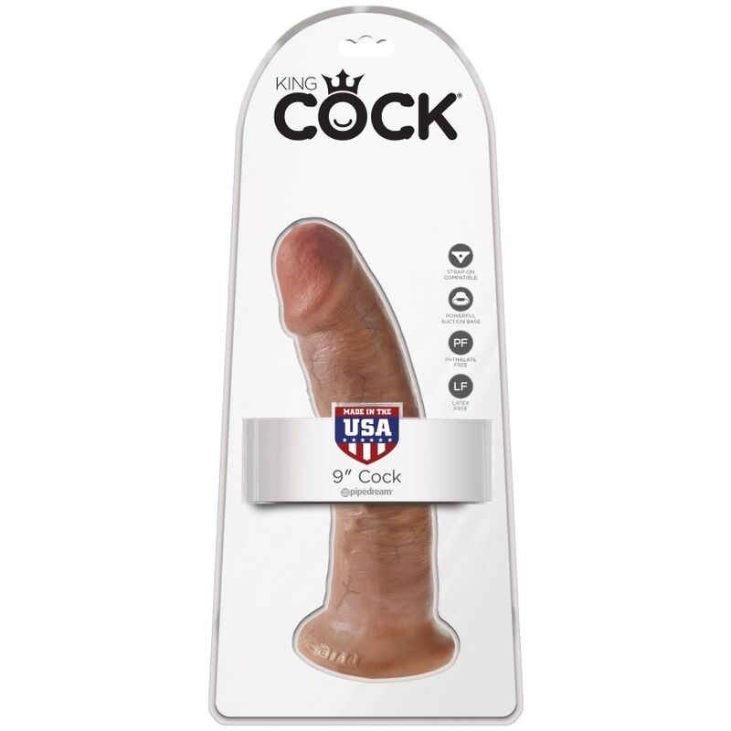 King cock - realistic penis 21.7 cm caramel 5