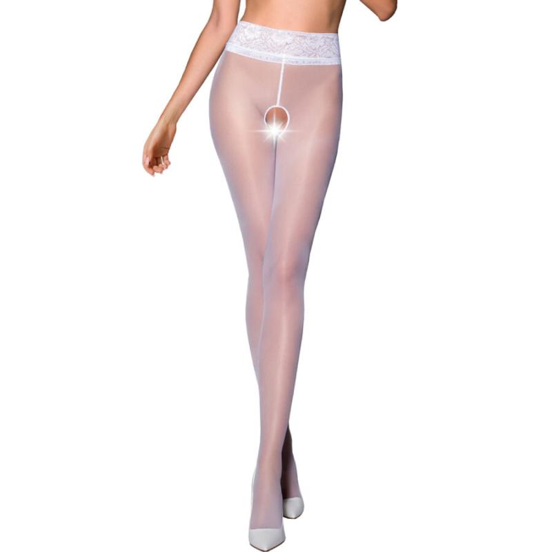 Passion - Tiopen 008 Stocking White 3/4 (30 Den) 1