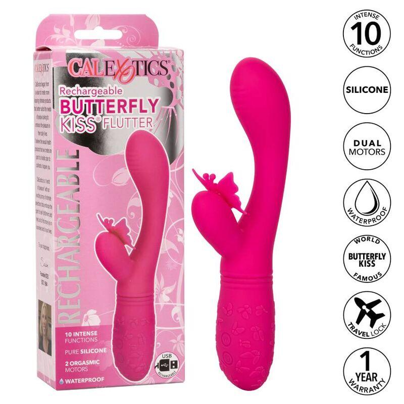 California Exotics Butterfly Kiss Flutter Pink 1