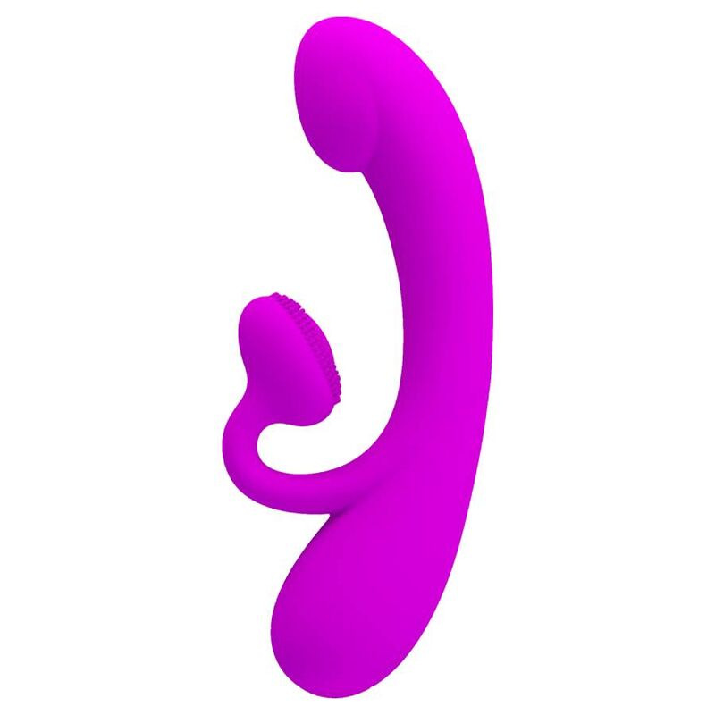 Pretty love - sincere silicone clitoral vibrator and sucker purple 3