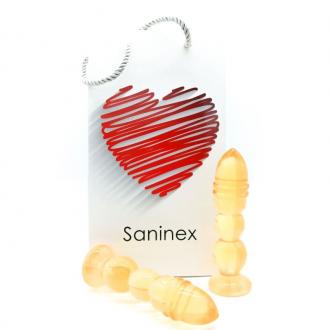 Saninex Delight Plug-Dildo Orange Transparent