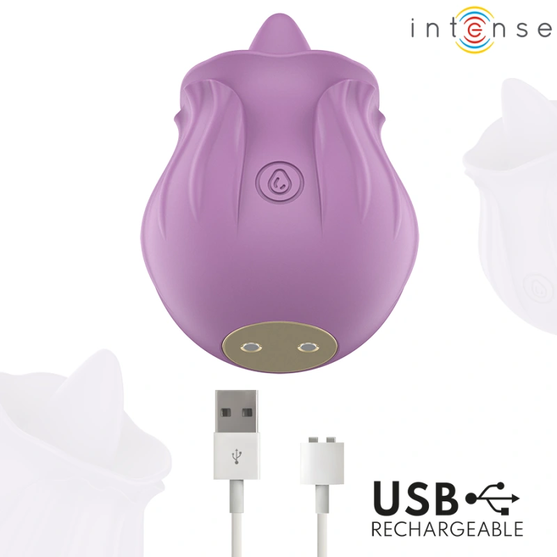 Intense - azalea flower clit stimulating 10 vibrations purple 4