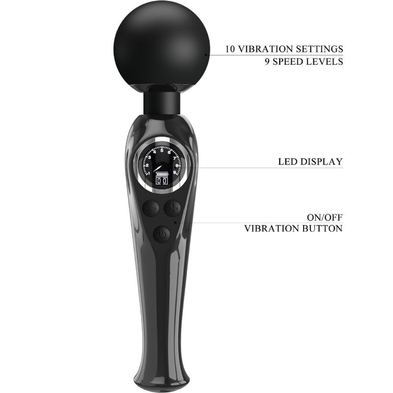 Pretty love - skyler vibrator wand black 6