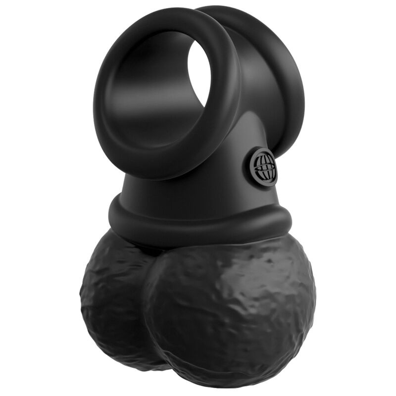 King cock - elite deluxe adjustable harness kit ring with testicles & dildo 20.3 cm 7