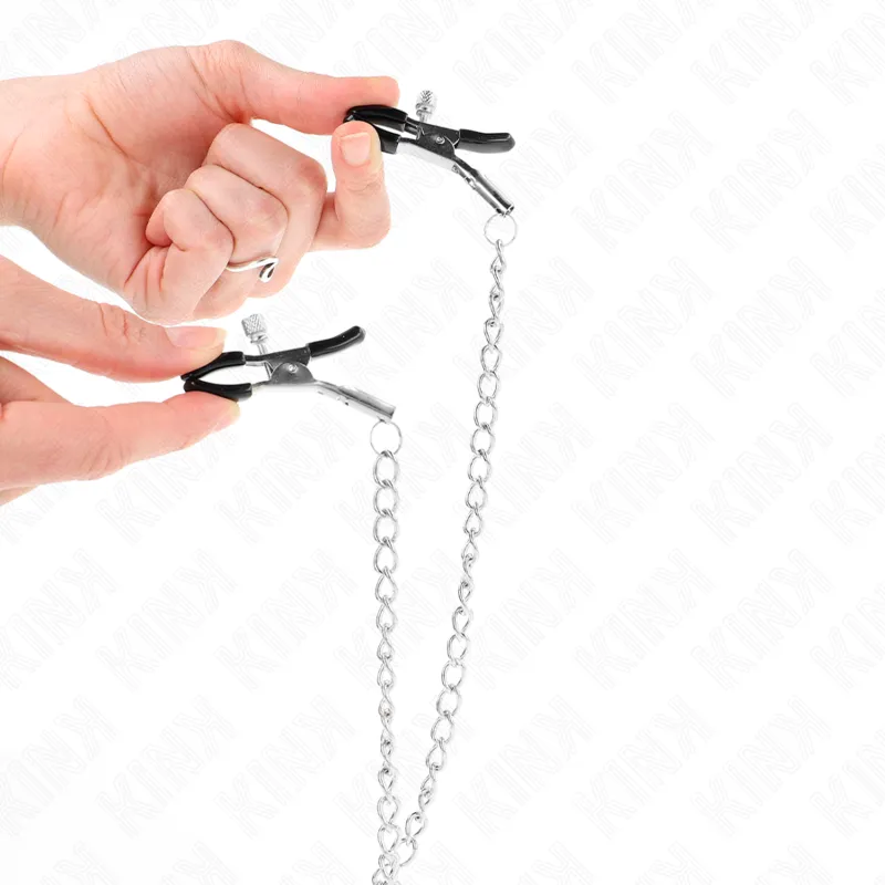 Kink - Triple Nipple And Clit Clamps With Chain Model 0 1