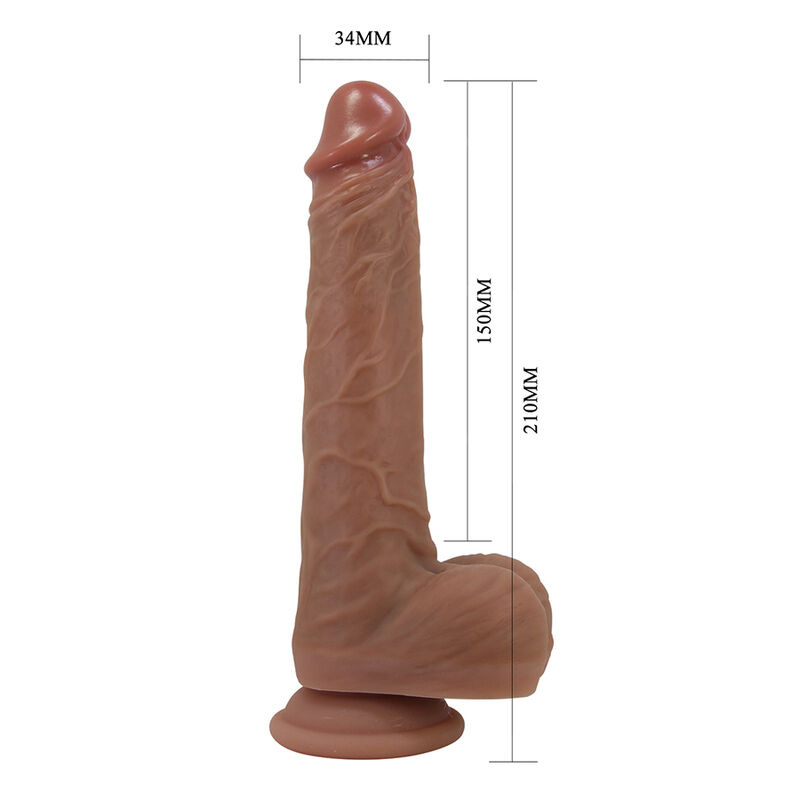 Pretty love - jonathan realistic thrusting vibrator with remote control brown 7