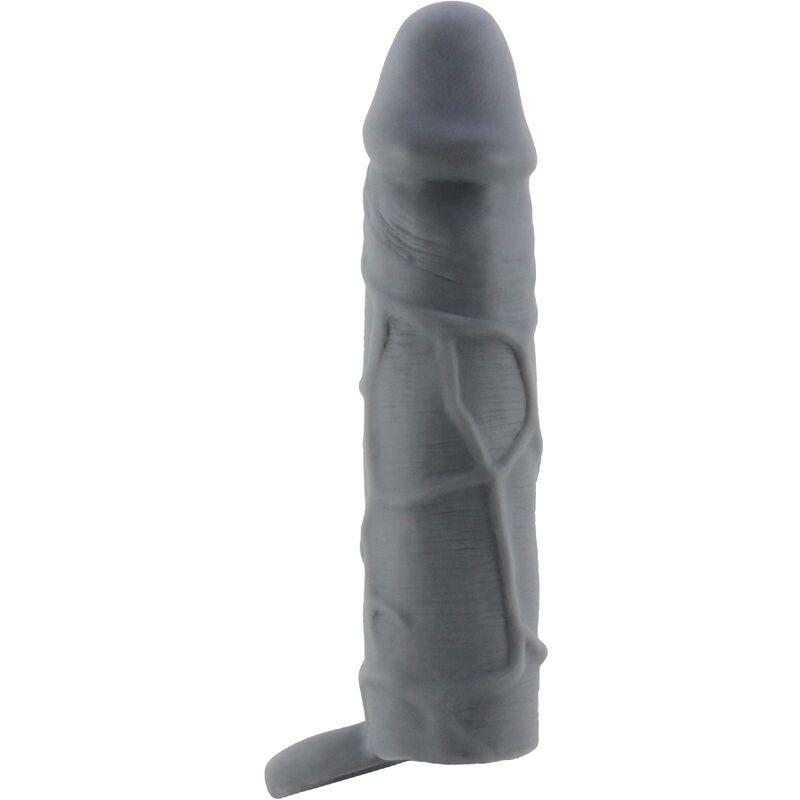 Pretty love - realistic skin penis sleeve dark grey 1