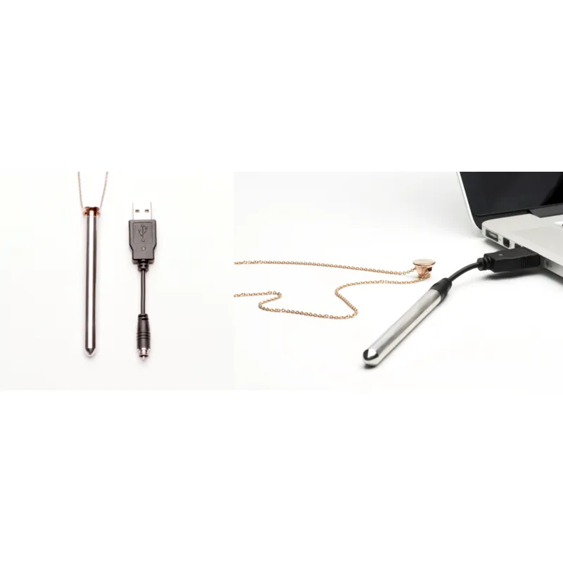 Crave - Vesper Vibrator Necklace Rose Gold 1