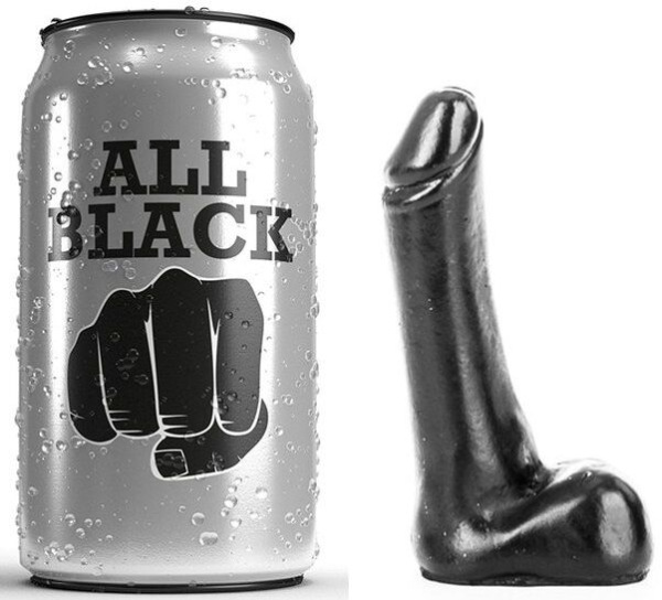 All black - dildo 9 cm
