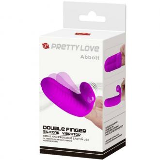 Pretty Love Abbott Stimulating Double Finger Purple