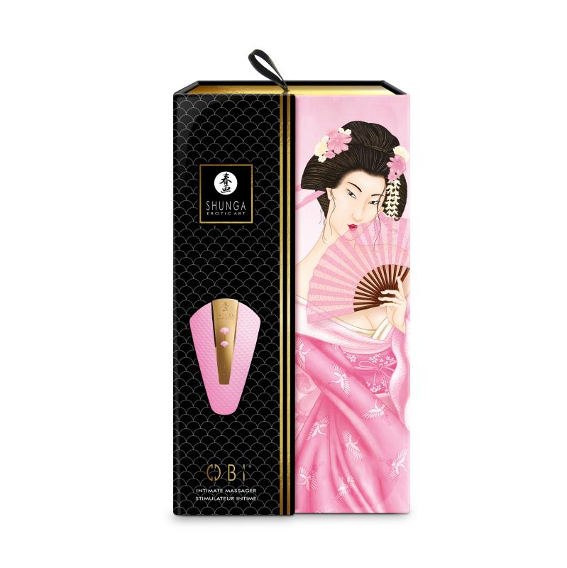 Shunga - Obi Intimate Massager Light Pink 9