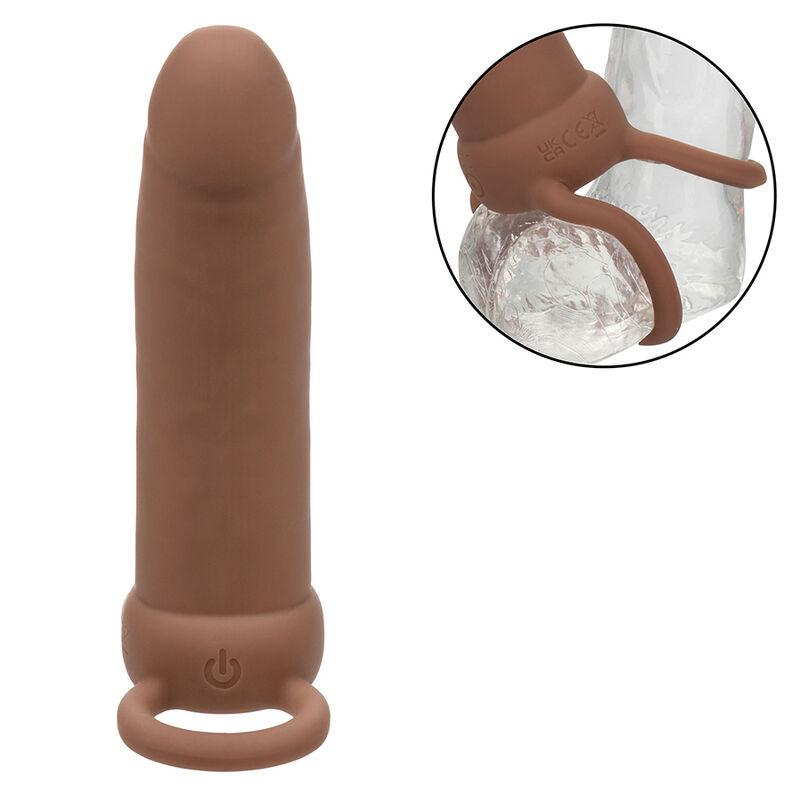 Calexotics - Maxx Thick Dual Penetrator 10 Vibrations Brown