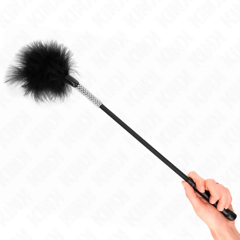 Kink - Tickle Feathers With Rhinestone Handle 50 Cm 3
