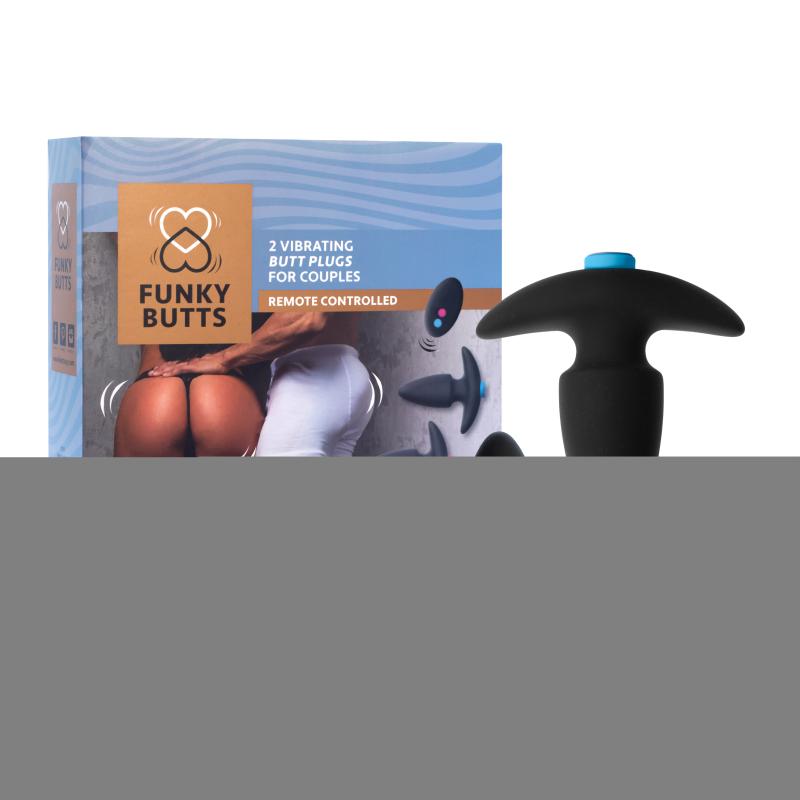 Feelztoys Funkybutts Remote Controlled Butt Plug Set - Análne Kolíky Pre Páry 7