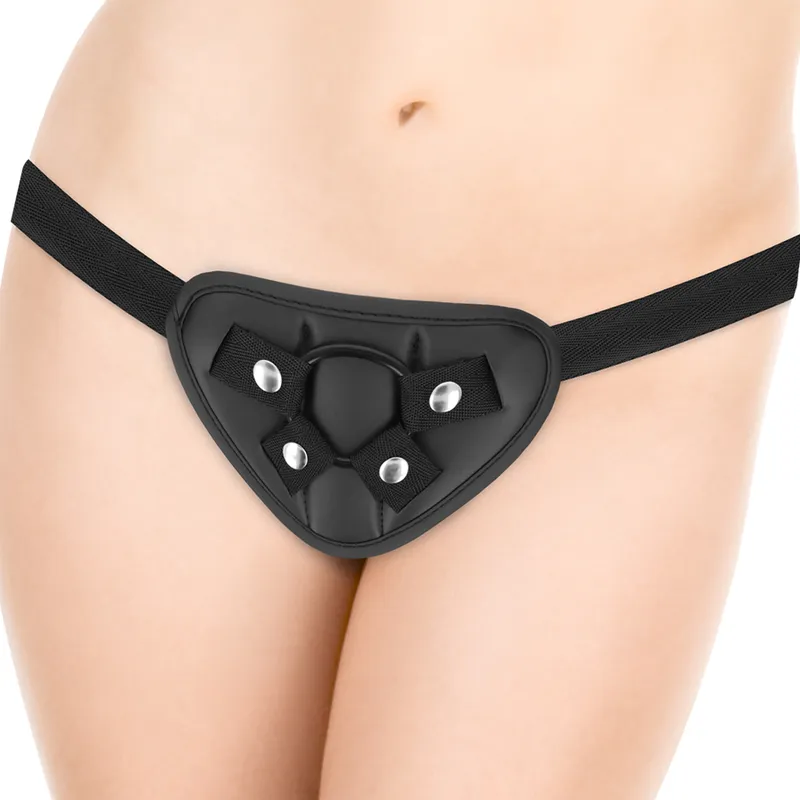 Cyber Silicock Strap-On Harness With 3 Rings Free - Postroj Pre Pripínací Penis